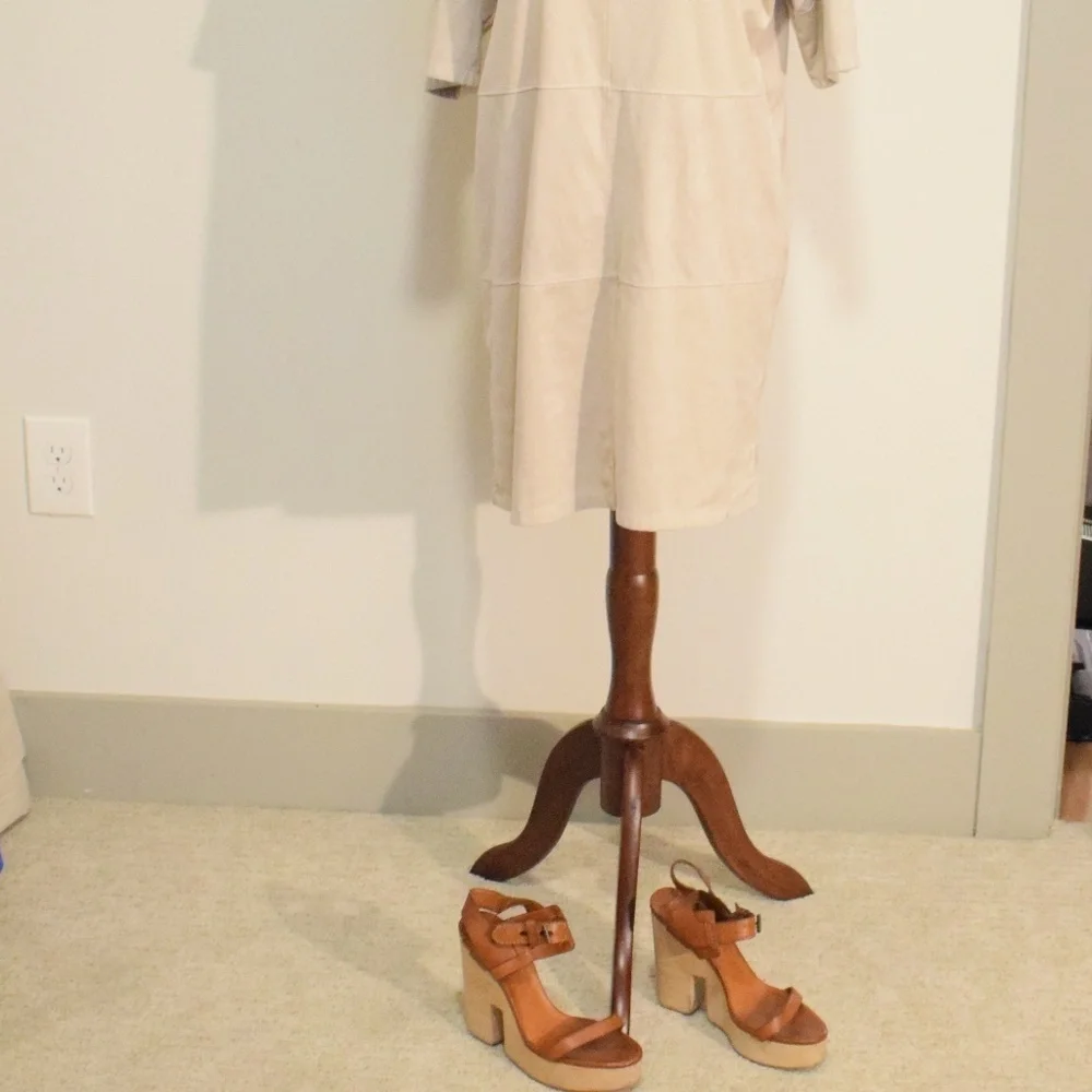 Zara Basic Faux Suede Shift - Picture 2 of 6